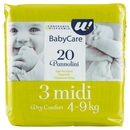 20 PANNOLINI BABY CARE MIDI DRY COMFORT 4-9 KG U! Confronta & Risparmia